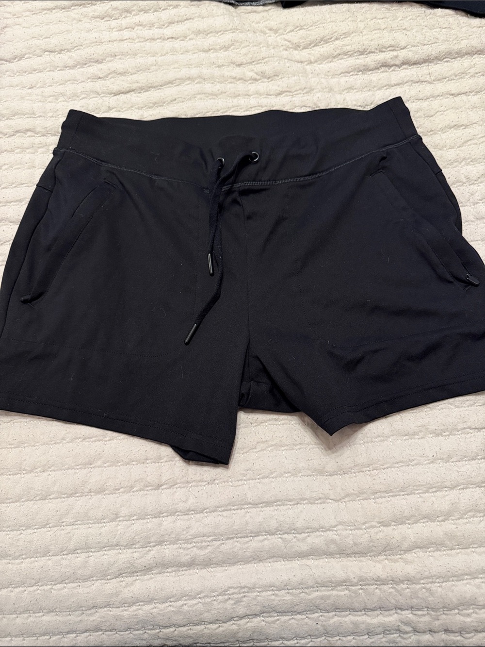 90 Degree By Reflex Black Athletic Drawstring Shorts
